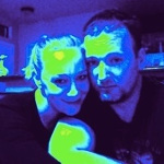 Desiree Capuano cheek to cheek with Kristopher Lauchner