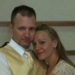 Desiree Capuano dressed up trashy and being affectionate with Kristopher Lauchner