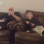 Kristopher Lauchner playing video games with Sage Capuano