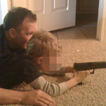 Kristopher Lauchner teach Sage Capuano to shoot a gun