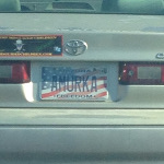 A funny license plate I saw this morning