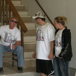 Desiree Capuano and Kristopher Lauchner at Kristopher's father's house