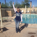 Desiree Capuano showing support for the Seattle Seahawks