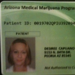 Desiree Capuano medical marijuana card