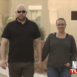 Desiree Capuano and James Pendleton on television news