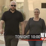 Desiree Capuano and James Pendleton on television news